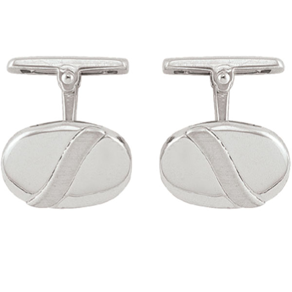 CN7638-SS Sterling Silver Dual Cufflinks - 8.5 g