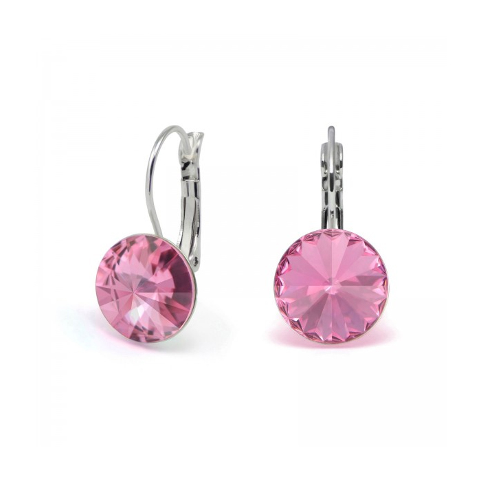Picture of Cheri Jadore E10042-ROSE 13 mm Swarovski Elements Crystal Drop Earrings - Rose