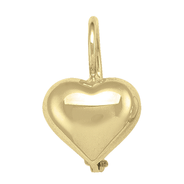 Picture of Cheri Jadore EN4315-18KY 18K Gold Heart Shaped Drop Earrings, Gold - 3 g