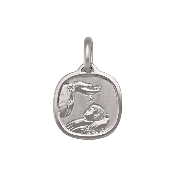 Picture of Cheri Jadore PST01-14KW 14K White Gold Baptism Pendant&#44; Silver - 1.6 g