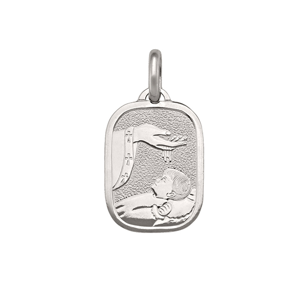 Picture of Cheri Jadore PST02-14KW 14K White Gold Baptism Pendant&#44; Silver - 2.0 g