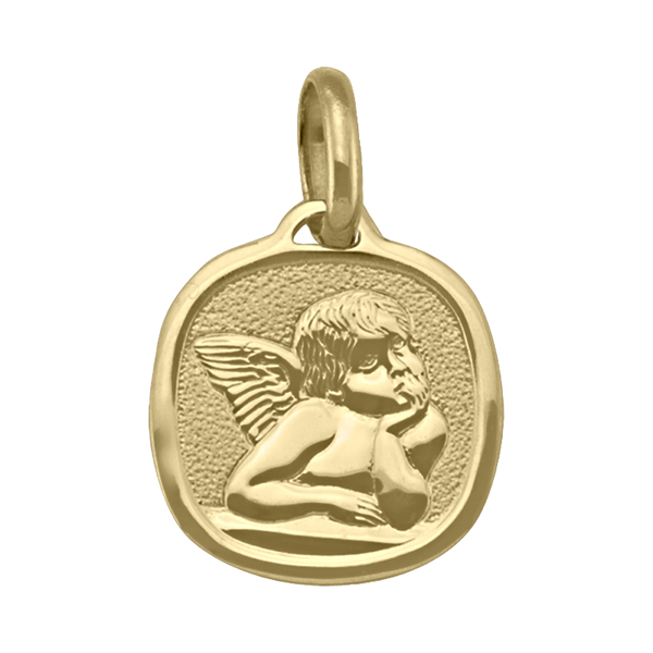 Picture of Cheri Jadore PST25-14KY 14K Gold Thinking Angel Pendant - 1.6 g