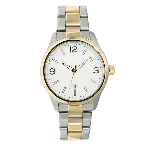 682-02TT 40 mm Classic Pairing Mens Watch - Gold & Silver -  Matsuda