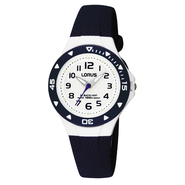 Picture of Lorus RRX43C Sport Watch with Polyurethane Strap - Blue & White