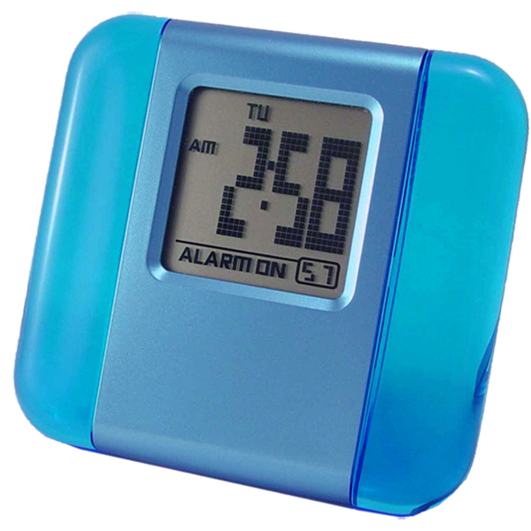 Picture of Matsuda CK-119BU Travel Alarm Clock - Jelly Blue