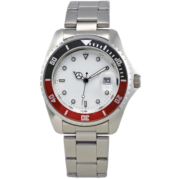 134-02WH Yacht Ladies Watch - White & Red