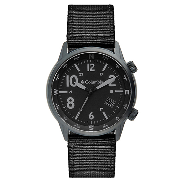 Picture of Columbia CSC01-004 10 in. Outbacker 3-Hand Date Black Nylon Watch for Men&#44; Black