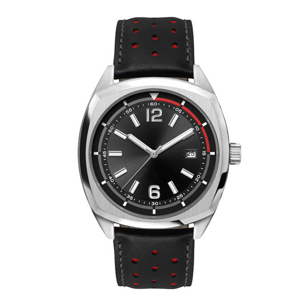Picture of Matsuda Select MS-545SMR1-00BK Select Series Sports Watch&#44; Black & Red Strap