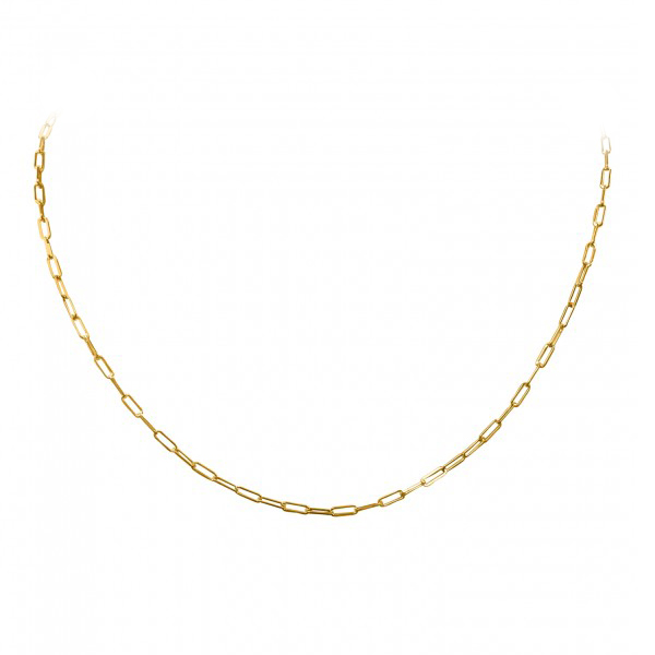 Picture of CJ CPC2G-10KY-18 18 in. 2.8 gm 10K Gold Paperclip Gauge Necklace