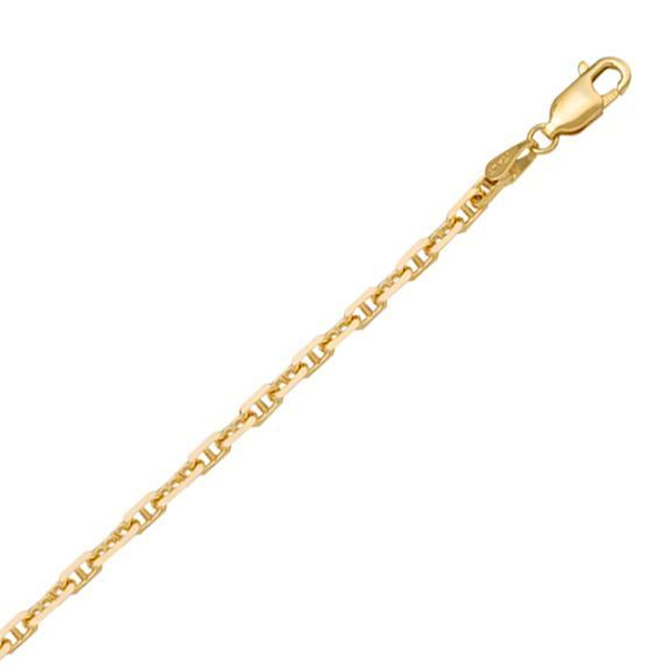 Picture of CJ BN311-14Y-7 7 in. 14K Yellow Gold Flat Anchor Bracelet&#44; Gold