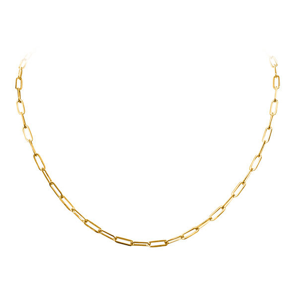 Picture of CJ CPC2G-14KY-18 18 in. 3.2 gm 14K Gold Paperclip Gauge Necklace