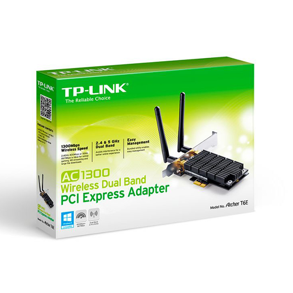 Picture of TP-Link AC1300-Black Wireless Dual Band PCI Express&#44; Black