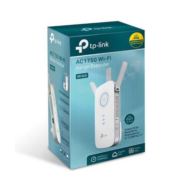 Picture of TP-Link AC1750-White Wi-Fi Range Extender - RE450&#44; White