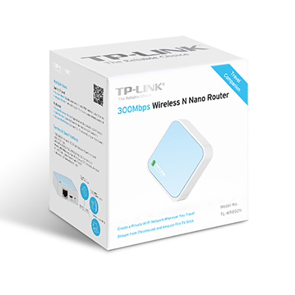 TP-Link WR802N-White TL-WR802N 300Mbps Wireless N Nano Router, White -  Tp-link Usa Corporation