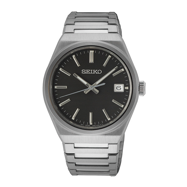 Picture of Seiko SUR557 Men Classic Watch&#44; Charcoal