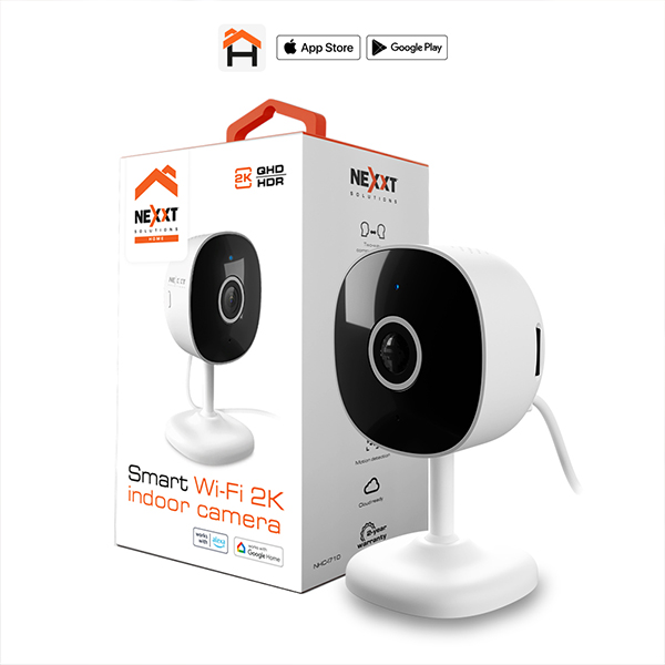 NHC-I710 Smart Home 2K 2-Way Communication Indoor Camera, White