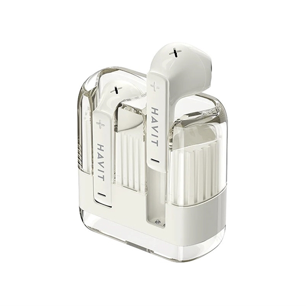 Picture of MATSUDA x HAVIT MAT-HAVTW981-CRM Havit True wireless Bluetooth V5.3 Stereo Crystal Clear Earbud - Beige