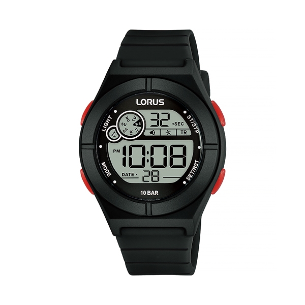 Picture of Lorus R2363N Lorus R2363N Multi-Functional Digital Watch - Black and Red