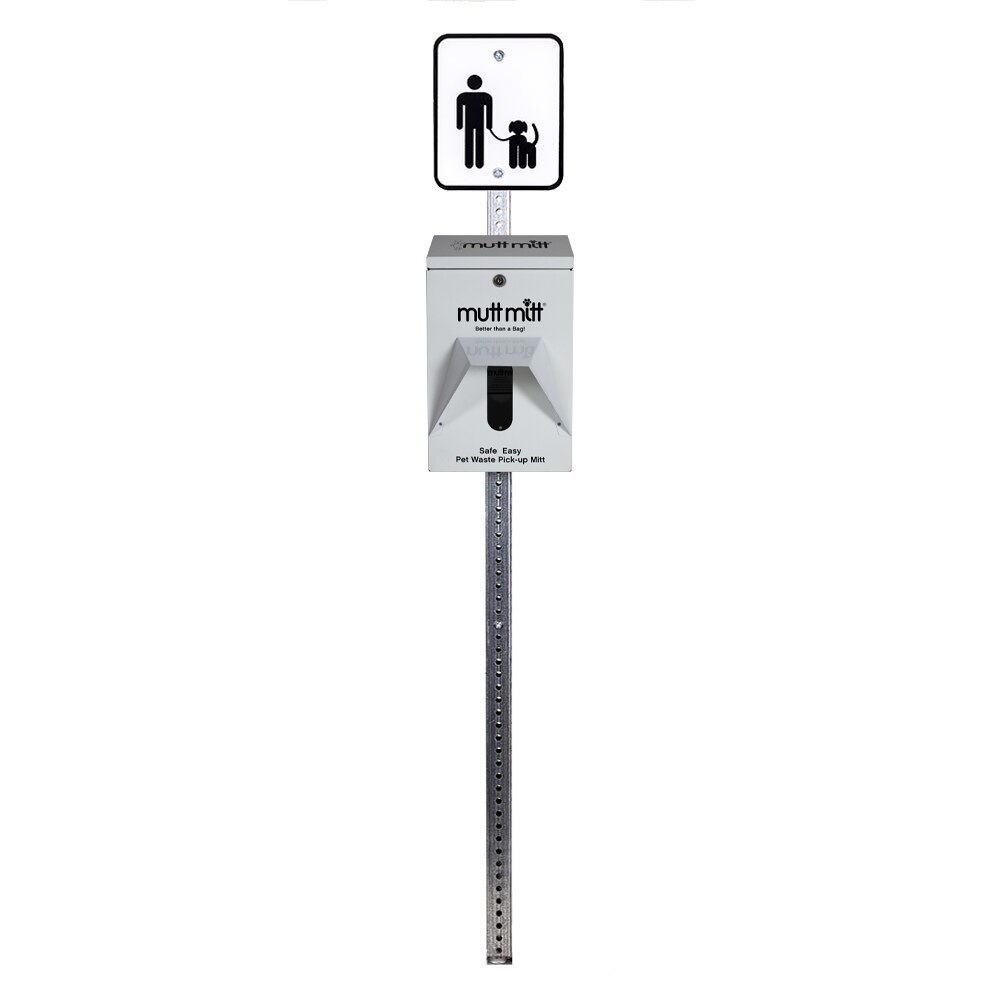1003 Dog Waste Dispenser Station Singles, White