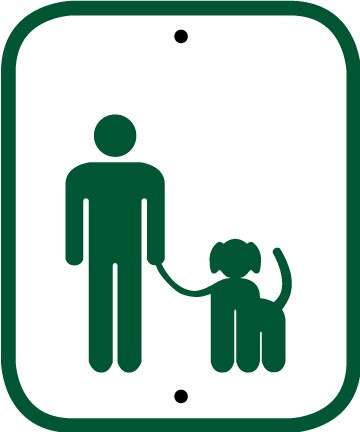 Business Sign, Green & White