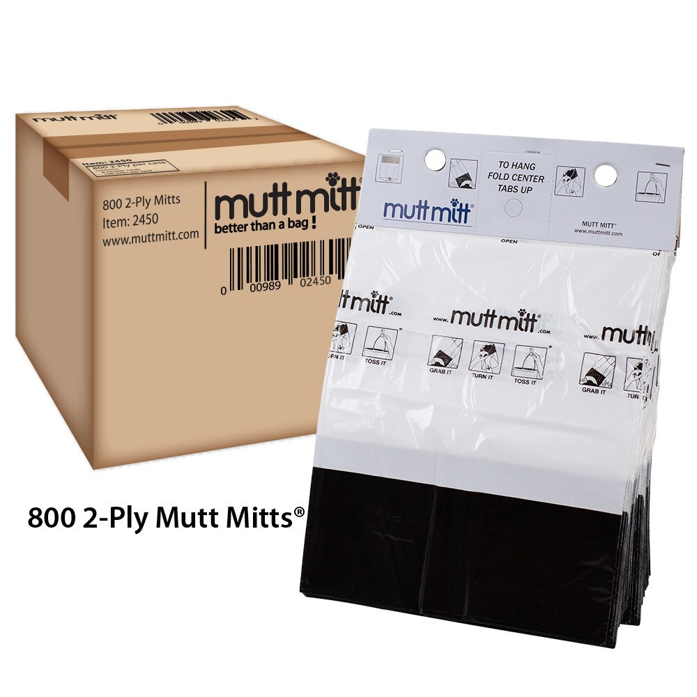 Picture of Mutt Mitt 2450 2 Ply Waste Bags, White - 800 per Case