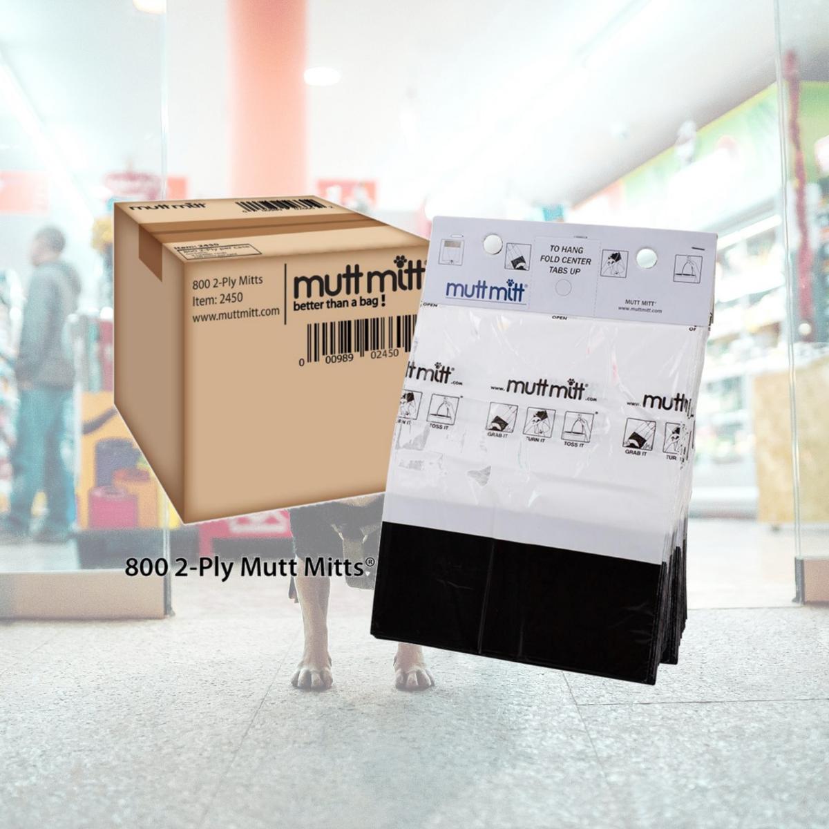Picture of Mutt Mitt 2450 2 Ply Waste Bags, White - 800 per Case