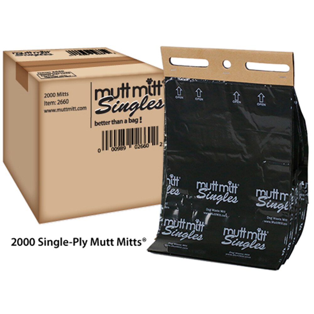 Picture of Mutt Mitt 2660 2 Ply Waste Bags Singles - 2000 per Case