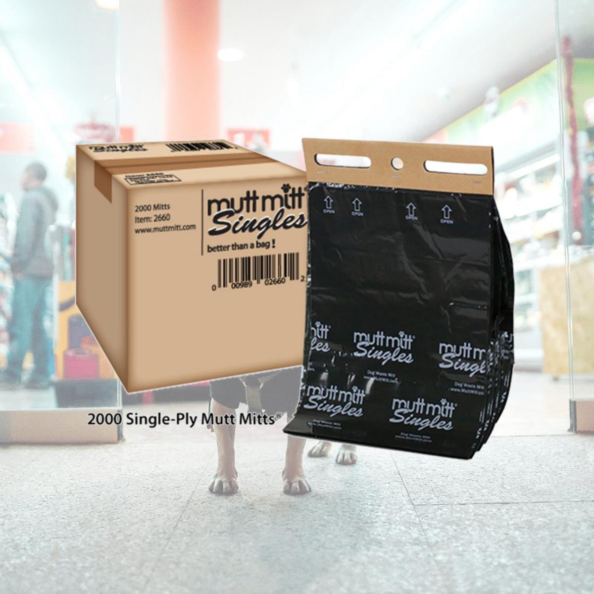 Picture of Mutt Mitt 2660 2 Ply Waste Bags Singles - 2000 per Case