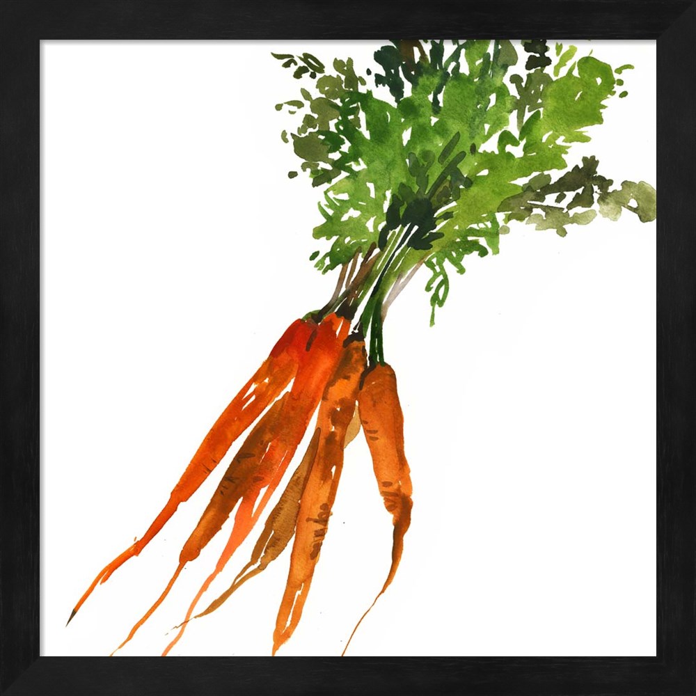 Metaverse R949421-0120000-AEAAAAEAN4 13.25 x 13.25 in. Carrot Framed Wall Art by Asia Jensen