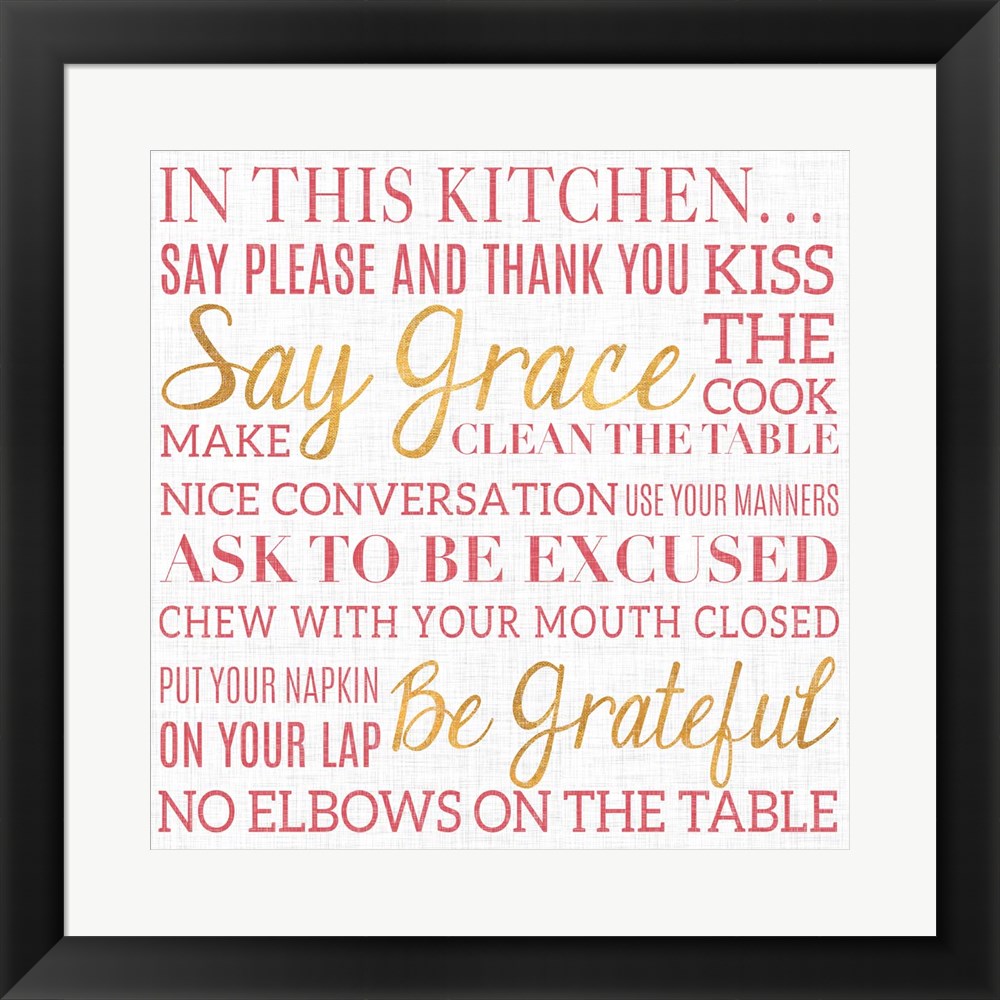 Metaverse R911279-0140000-AMAEAGOEDM 19.5 x 19.5 in. in This Kitchen Framed Wall Art by SD Graphics Studio