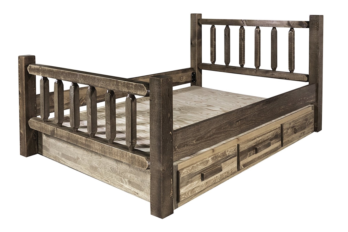 Picture of Montana Woodworks MWHCSBFSL Homestead Collection Full Bed with Storage - Stain & Lacquer Finish
