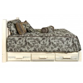 Picture of Montana Woodworks MWHCSBPFV Homestead Collection Full Platform Bed with Storage, Clear Lacquer Finish