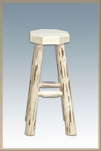 Picture of Montana Woodworks MWBN24 Montana Collection Counter Height Backless Barstool&#44; Ready to Finish