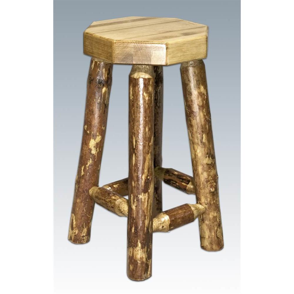 Picture of Montana Woodworks MWGCBN24 Glacier Country Collection Counter Height Backless Barstool