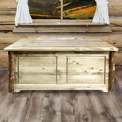 Picture of Montana Woodworks MWGCSBCS Glacier Country Small Blanket Chest, Stained & Lacquered