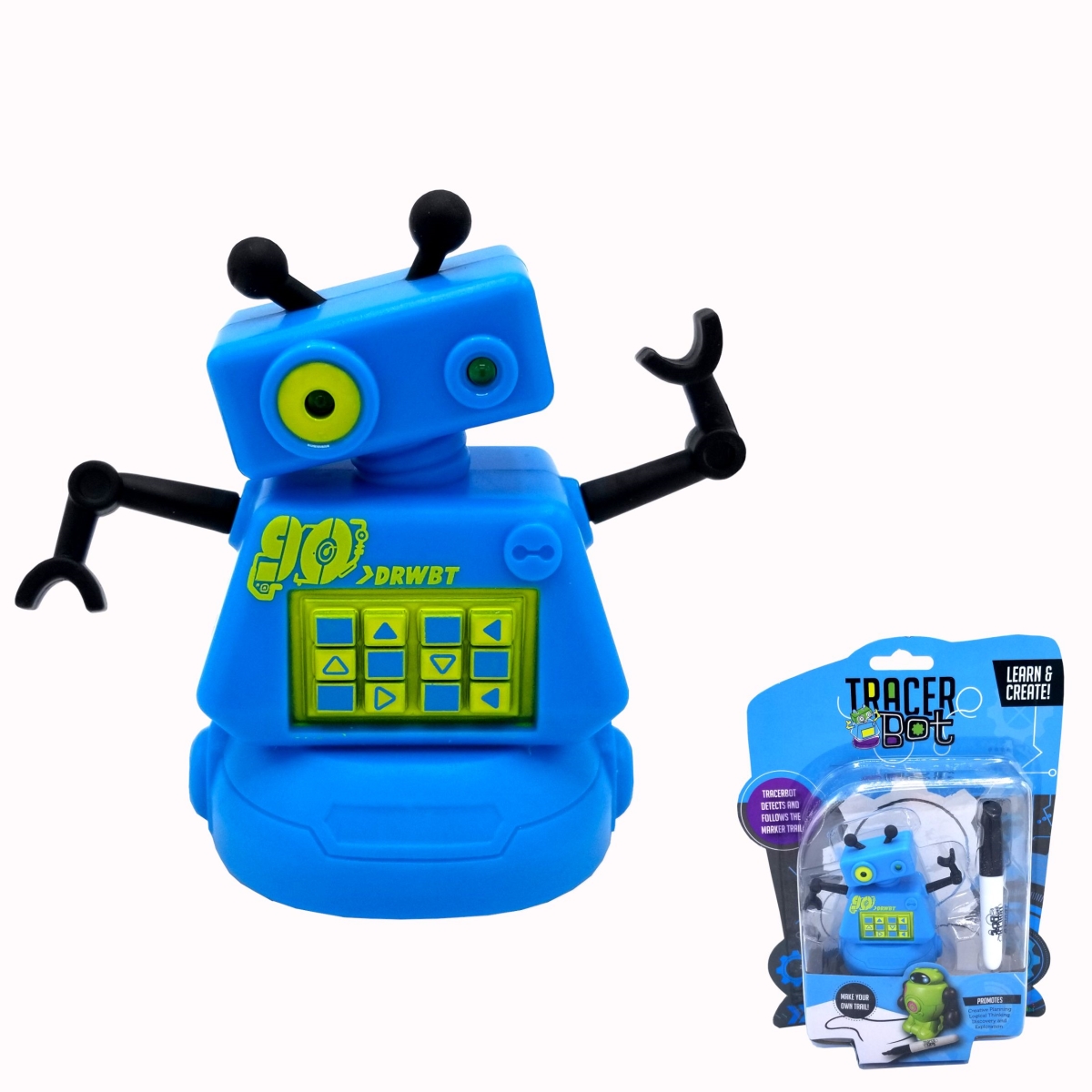 Picture of Mukikim MUK-DB31 Tracerbot Mini Inductive Robot Toy - Blue