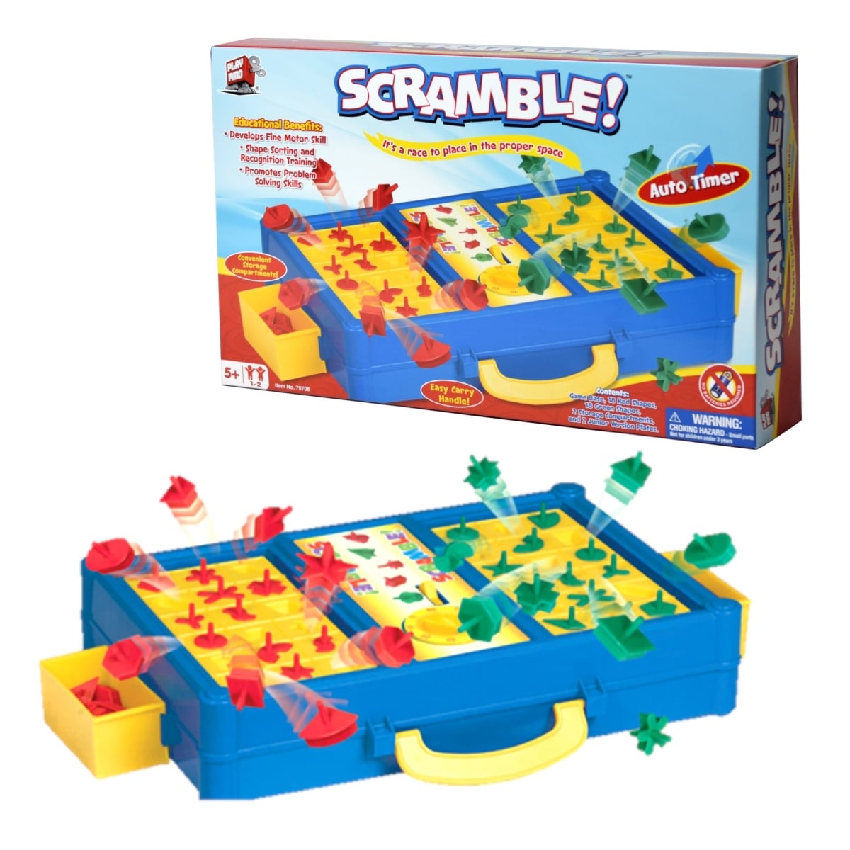 MUK-75708 Scramble Promotes Shape Recognition & Problem Solving Board Game