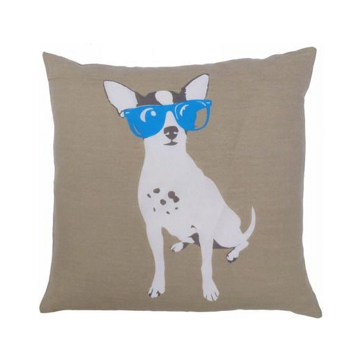 YDDBL-48 -1860 Yeah Dog Decorative Throw Pillow Cushion Cover Case - 20 x 20 in. - Blue