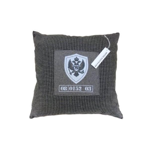 PHDDG-48 -1868 Princeton Checkered Decorative Throw Pillow Cushion Cover Case - 20 x 20 in. - Gray