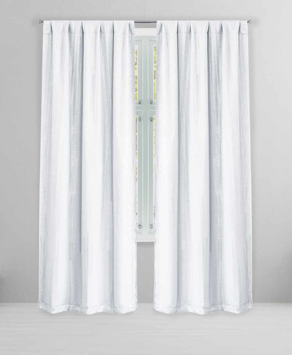 ANRWH-12 -16976 84 in. Analia Room Darkening Window Curtain Panel Pair - White