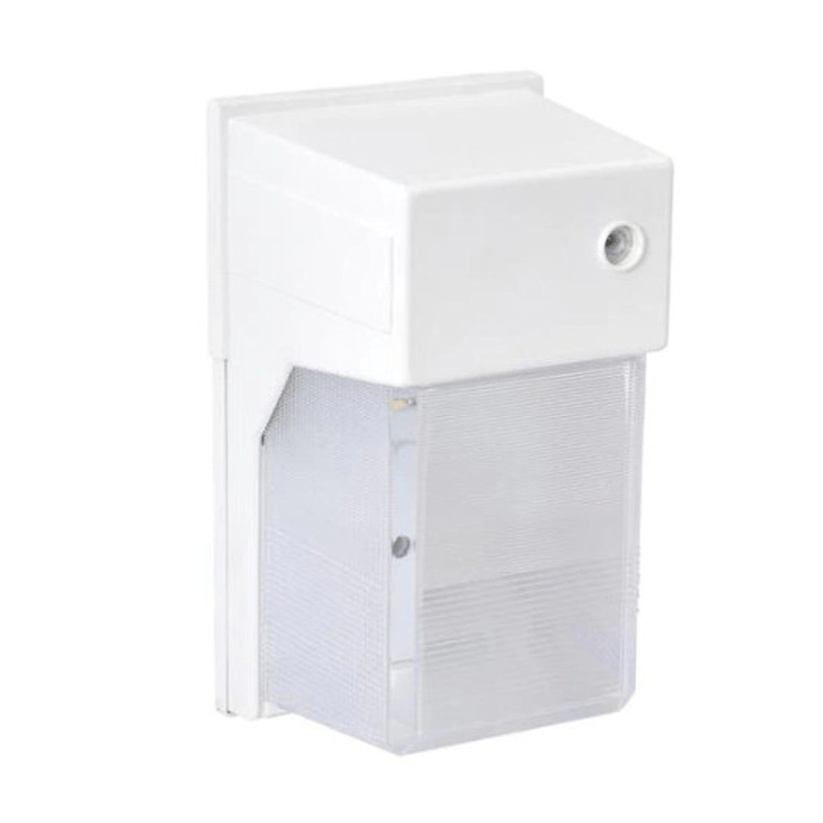 LED-SL27WT-A19 4000K A19 Replaceable White Bulb LED Wall Mount Light with Photocell for Dusk to Dawn - Up to 30 x 30 in.