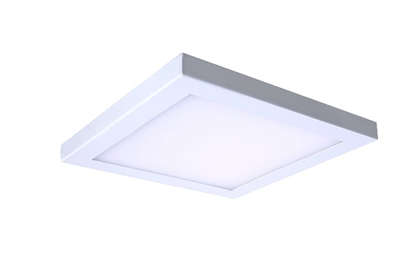 LED-SM10DL-WT 10 in. LED Square Durable Metal Construction Dimmable Downlight for 3 in. or 4 in. J-Box, White Diffuser - 3000K