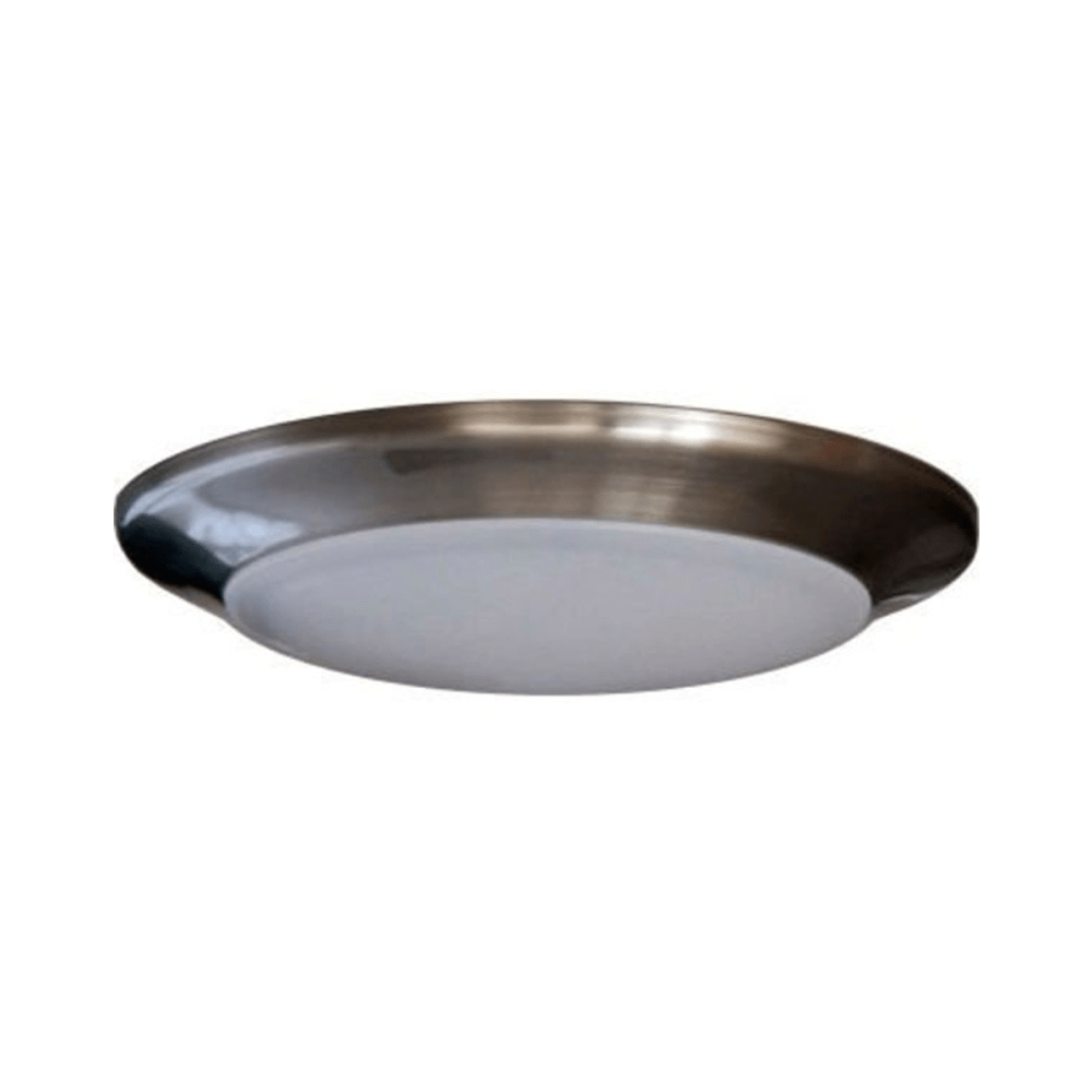 LED-SM9DL-BN 9 in. Dimmable LED Disc Light - Brush Nickel & White Opal Diffuser - 3000K