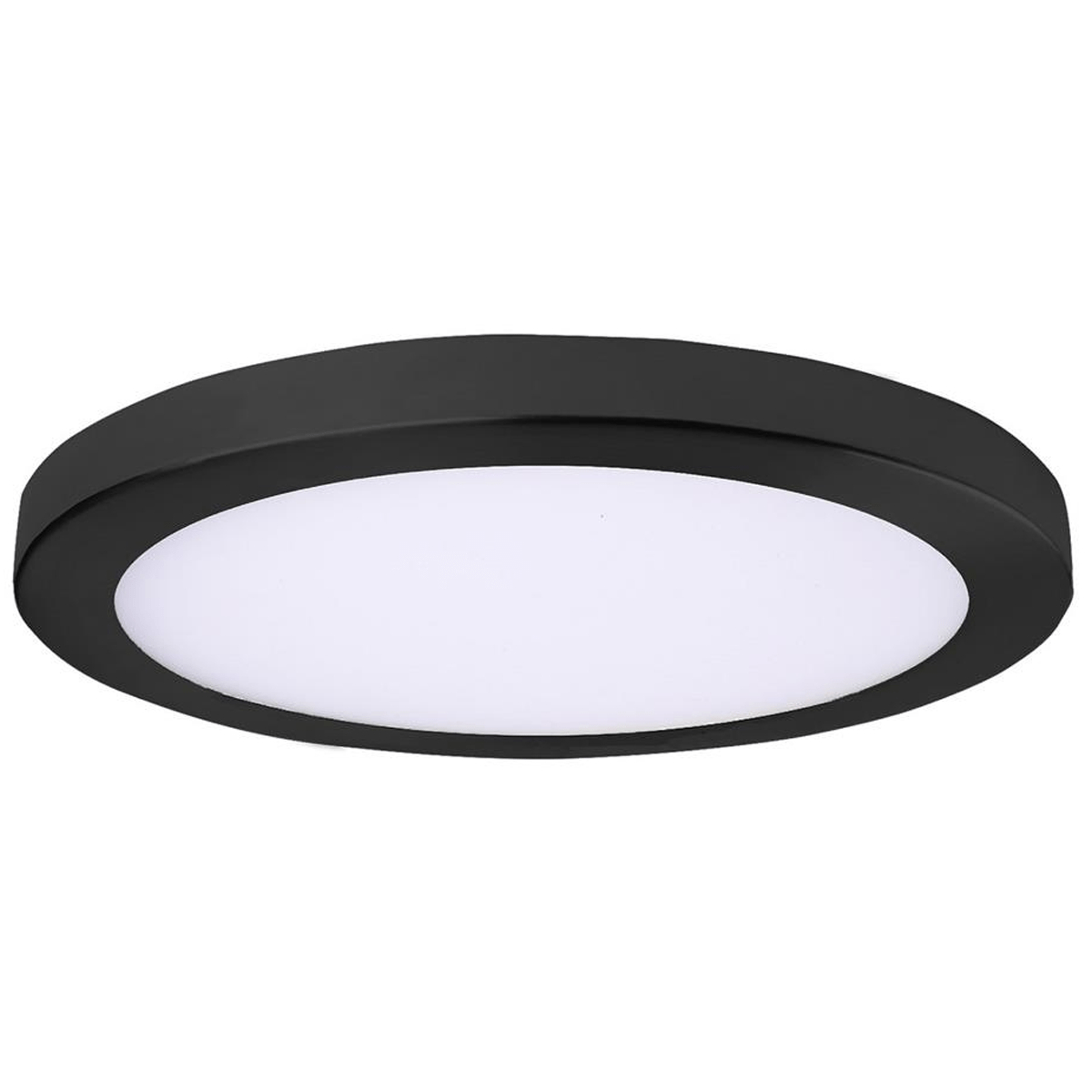 LED-SMA9DL-BLK 9 in. 120V 18.5W 3000K Durable Metal Construction LED Dimmable Light - Black & White Diffuser