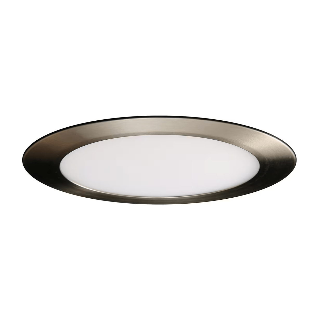 LED-RF4D-BN 4 in. 120V-277V LED Can Less Light with Driver - Nickel & White Diffuser - 3000K