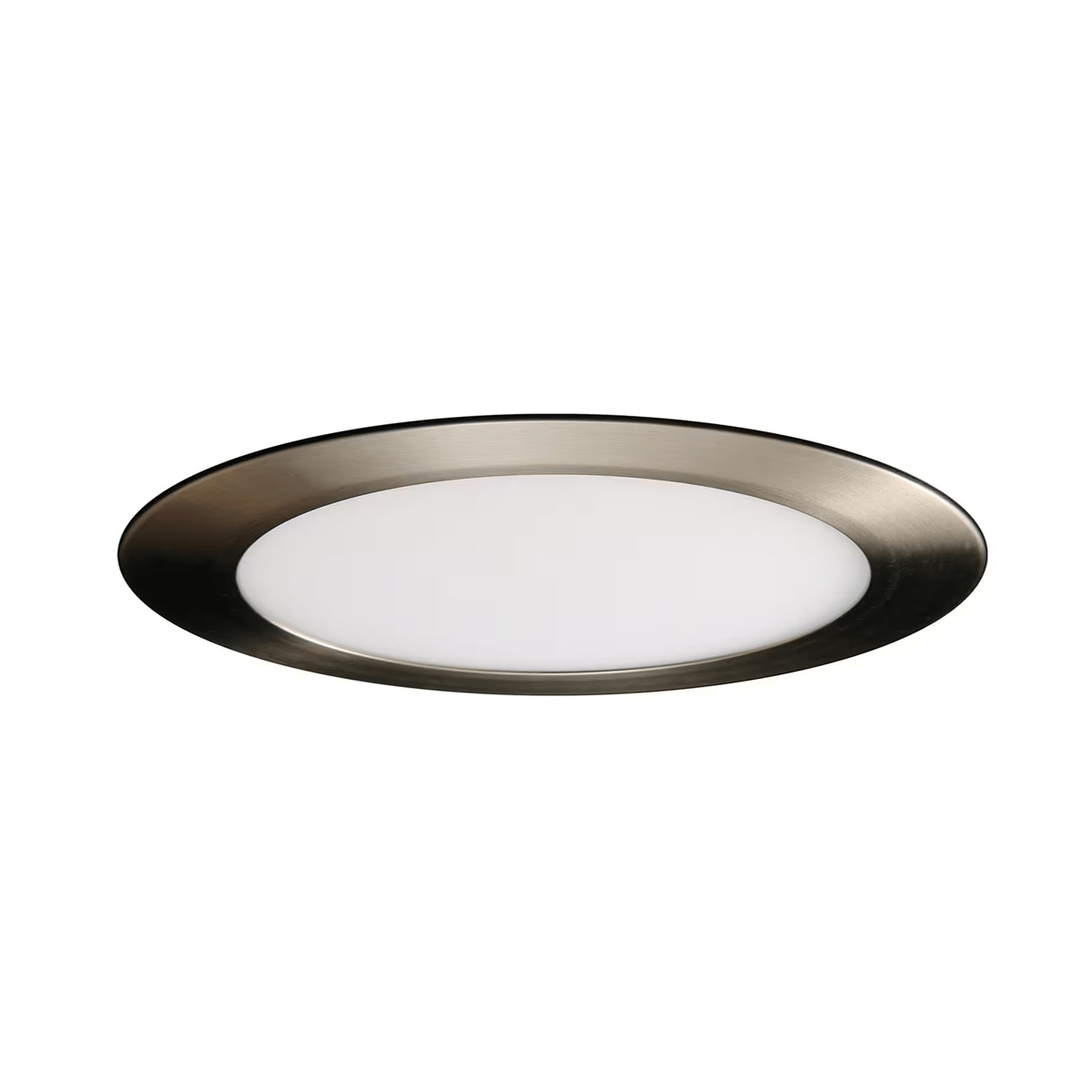 LED-RF8D-BN 9 in. 120V-277V LED Can Less Light with Driver - Nickel & White Diffuser - 3000K