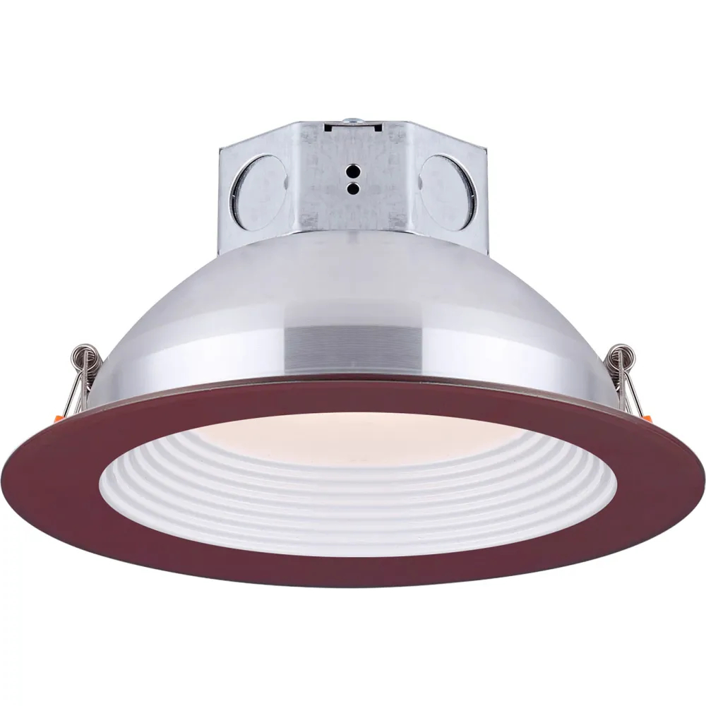 LED-BR6P-BZ 6 in. 14W 120V Round LED Baffle Recess Down Light, Bronze - 3000K
