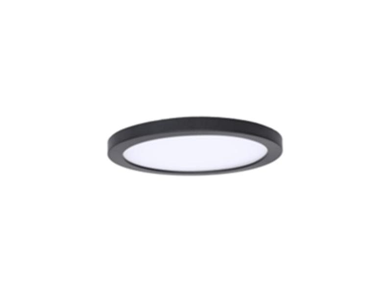LED-TB4-BLK 4 in. LED Slim Disc Light - Black - 3000K