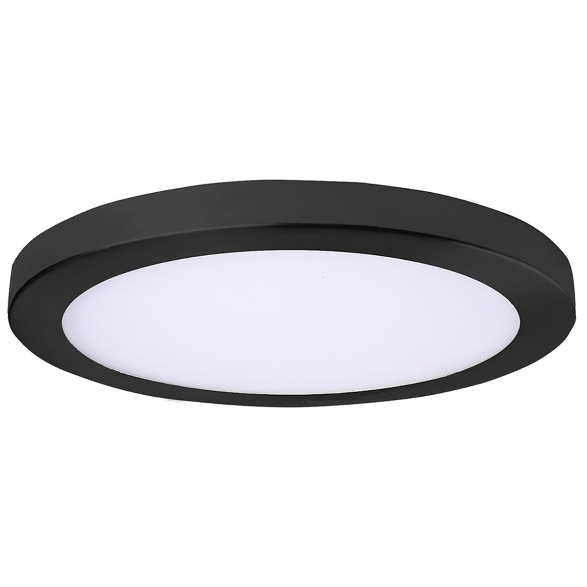 LED-TB8-BLK 8 in. LED Slim Disc Light - 3000K