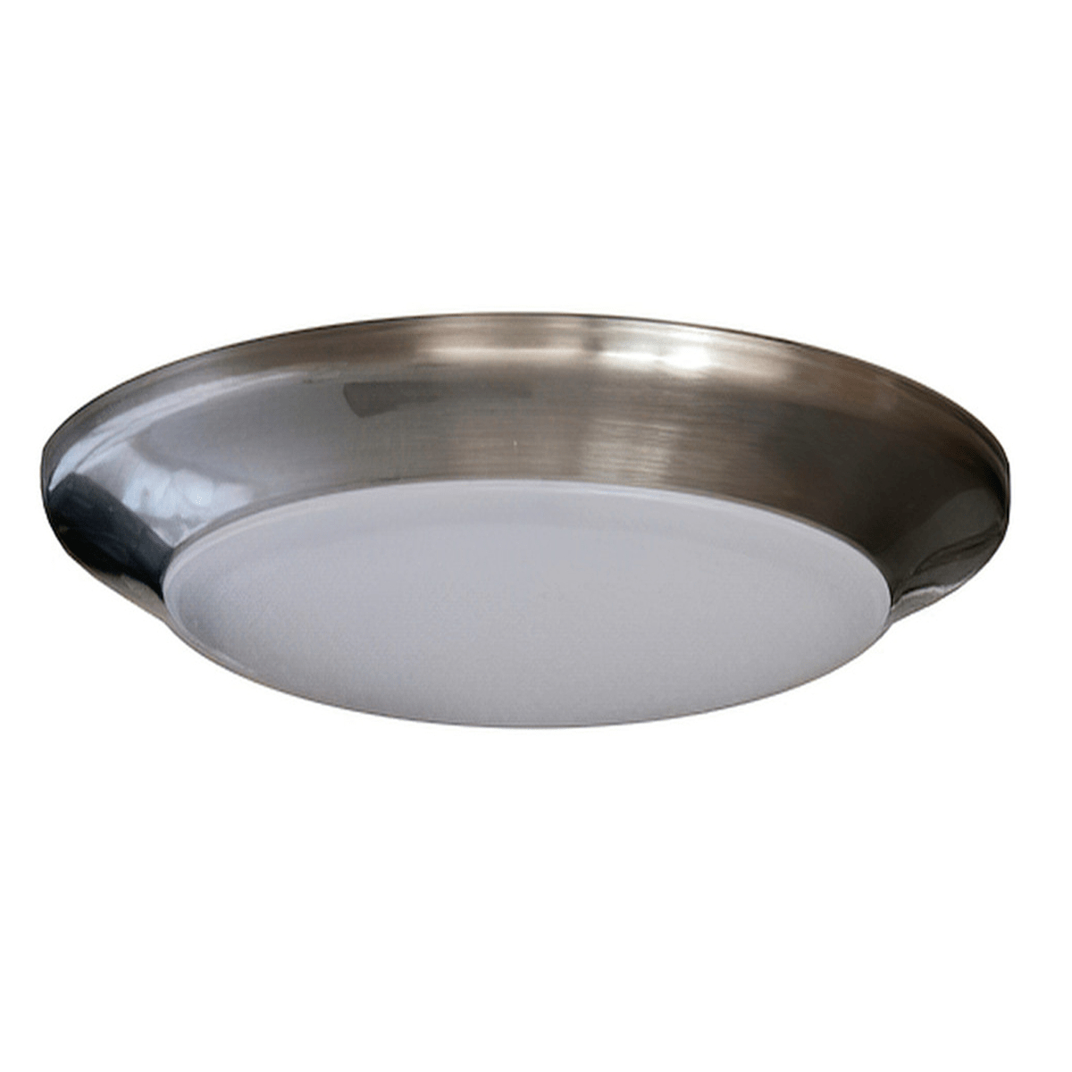 LED-SM4DL-BN 4 in. Dimmable LED Disc Light - Brush Nickel & White Opal Diffuser - 3000K
